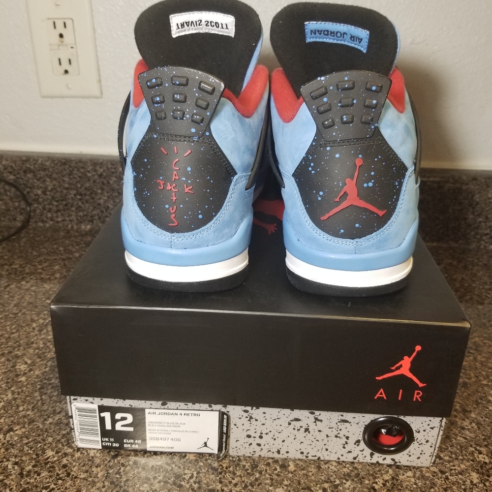 Nike Air Jordan Retro 4 Travis Scott 308497 406 - Picture 5 of 6